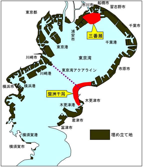 三番瀬位置図